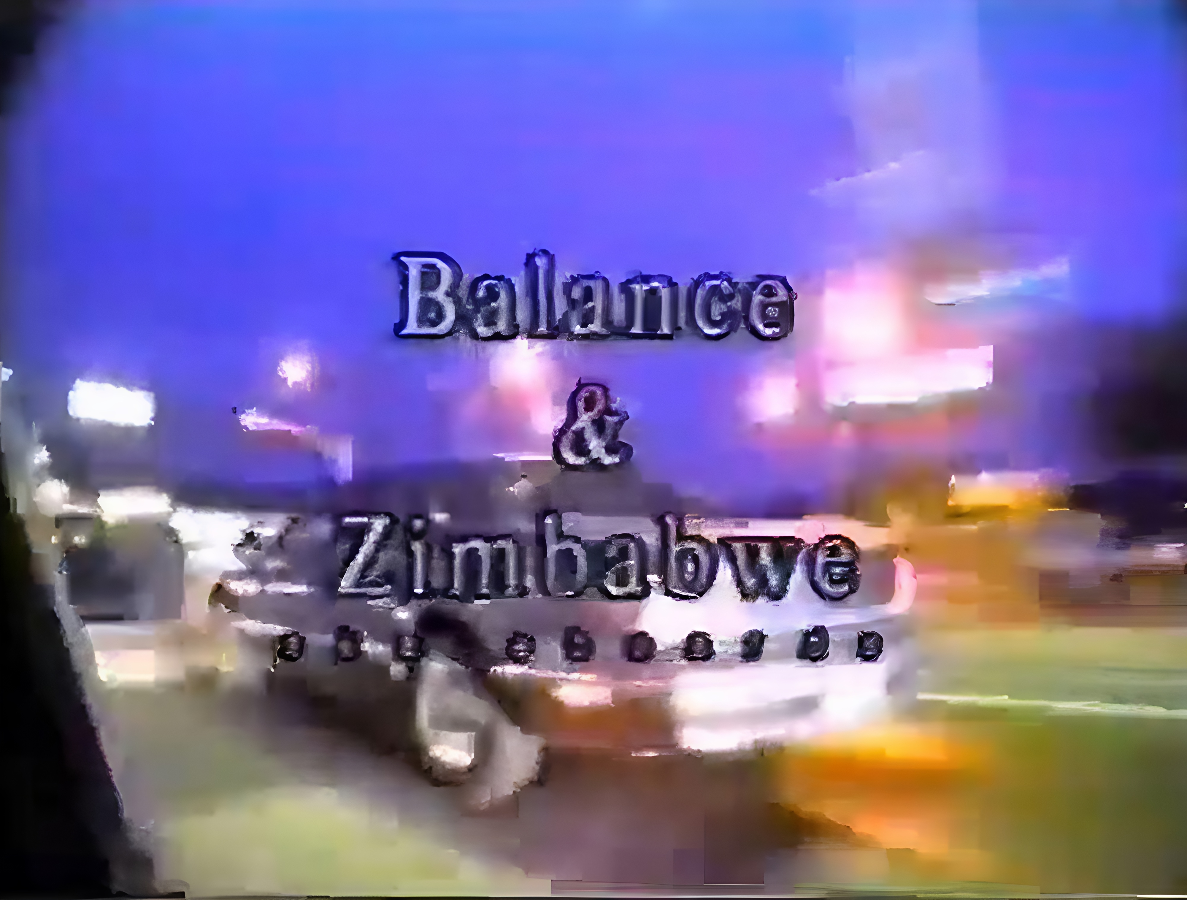 Balance / Zimbabwe Promo cover