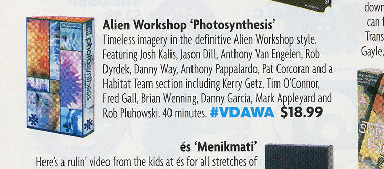 Alien Workshop - Photosynthesis feature image